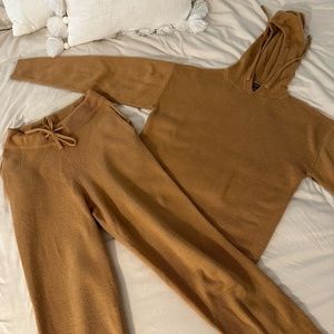 Nasty Gal Brown Matching Lounge Set